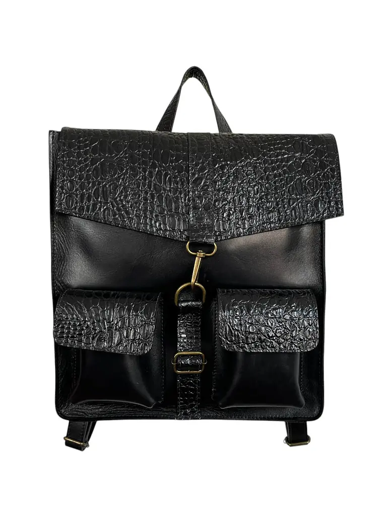 Mochila de Cuero ANTONELLA Negro 1