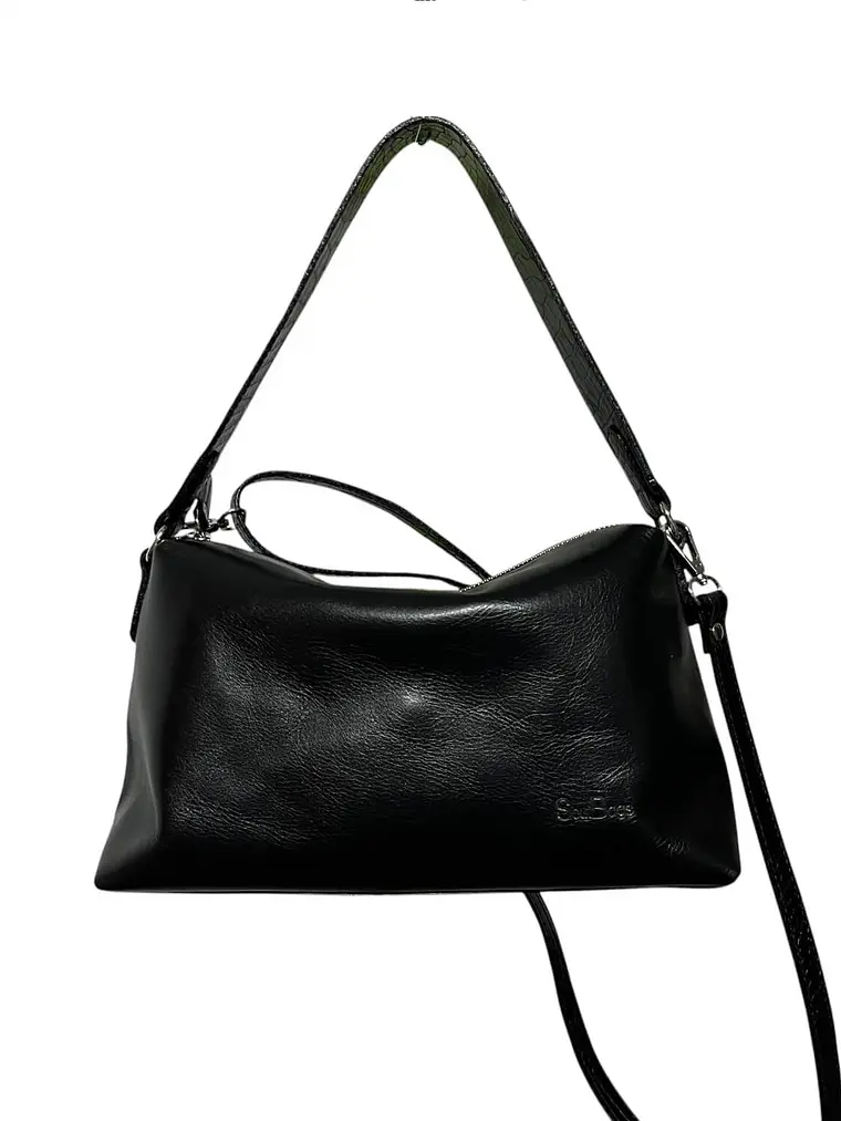 Cartera de Cuero KARINA negro 1