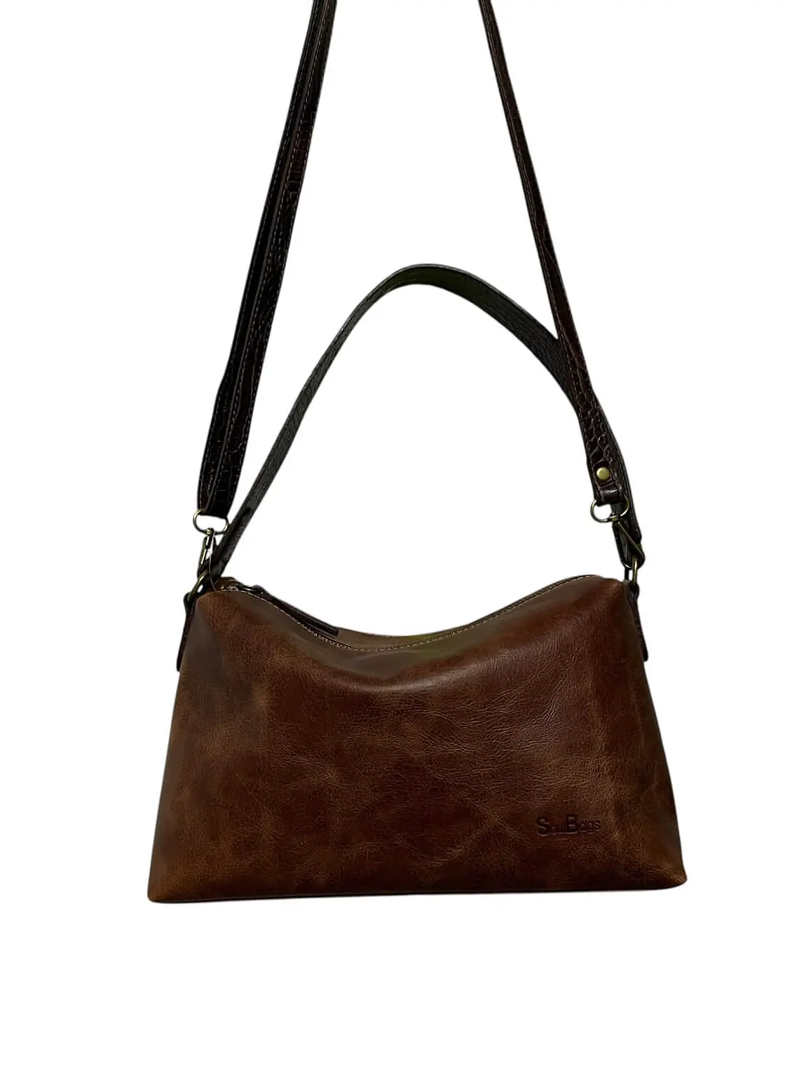 Cartera de Cuero KARINA almendra 2