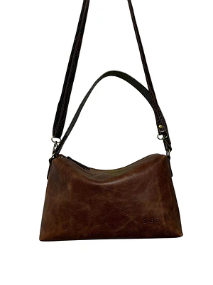 Cartera de Cuero KARINA almendra