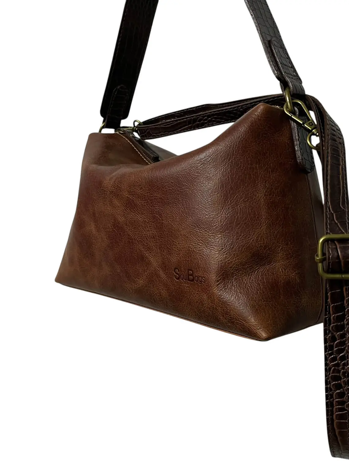 Cartera de Cuero KARINA almendra 3