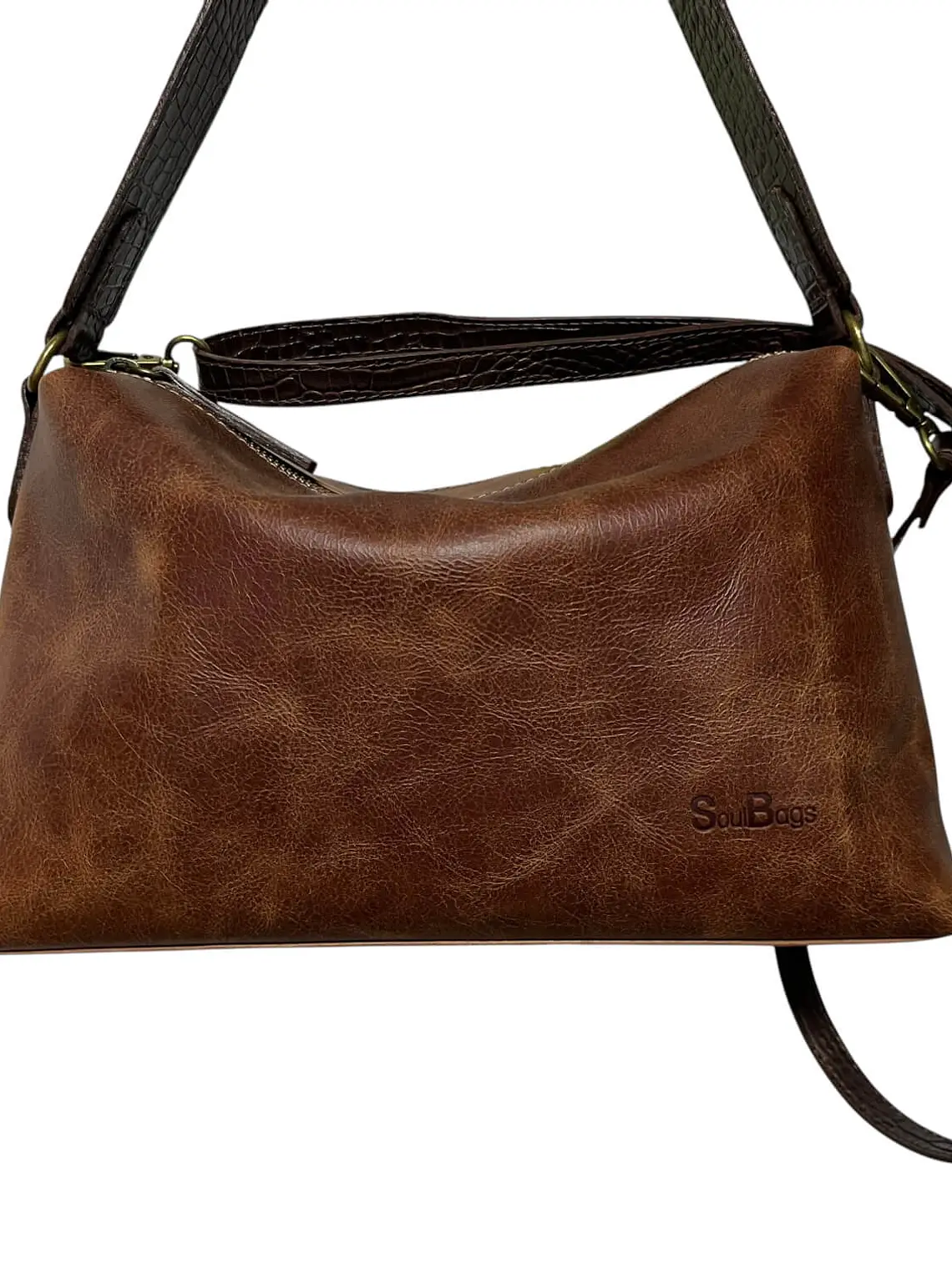 Cartera de Cuero KARINA almendra 6