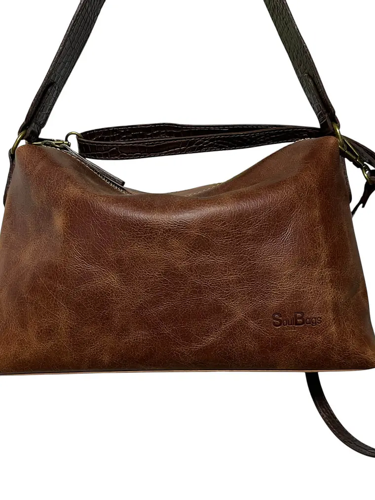 Cartera de Cuero KARINA almendra 6