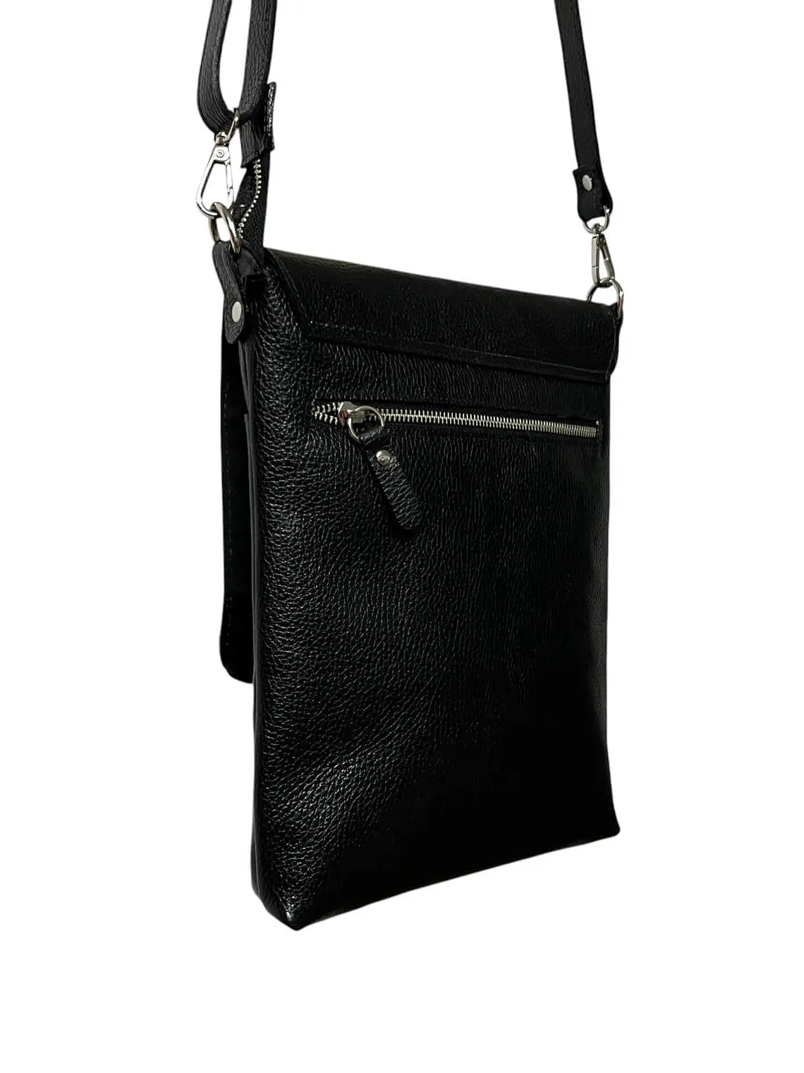 Morral de cuero YANIS negro 3