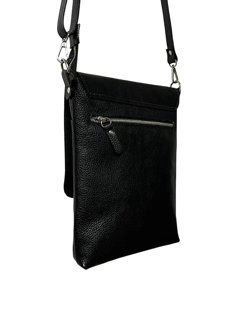 Morral de cuero YANIS negro 3