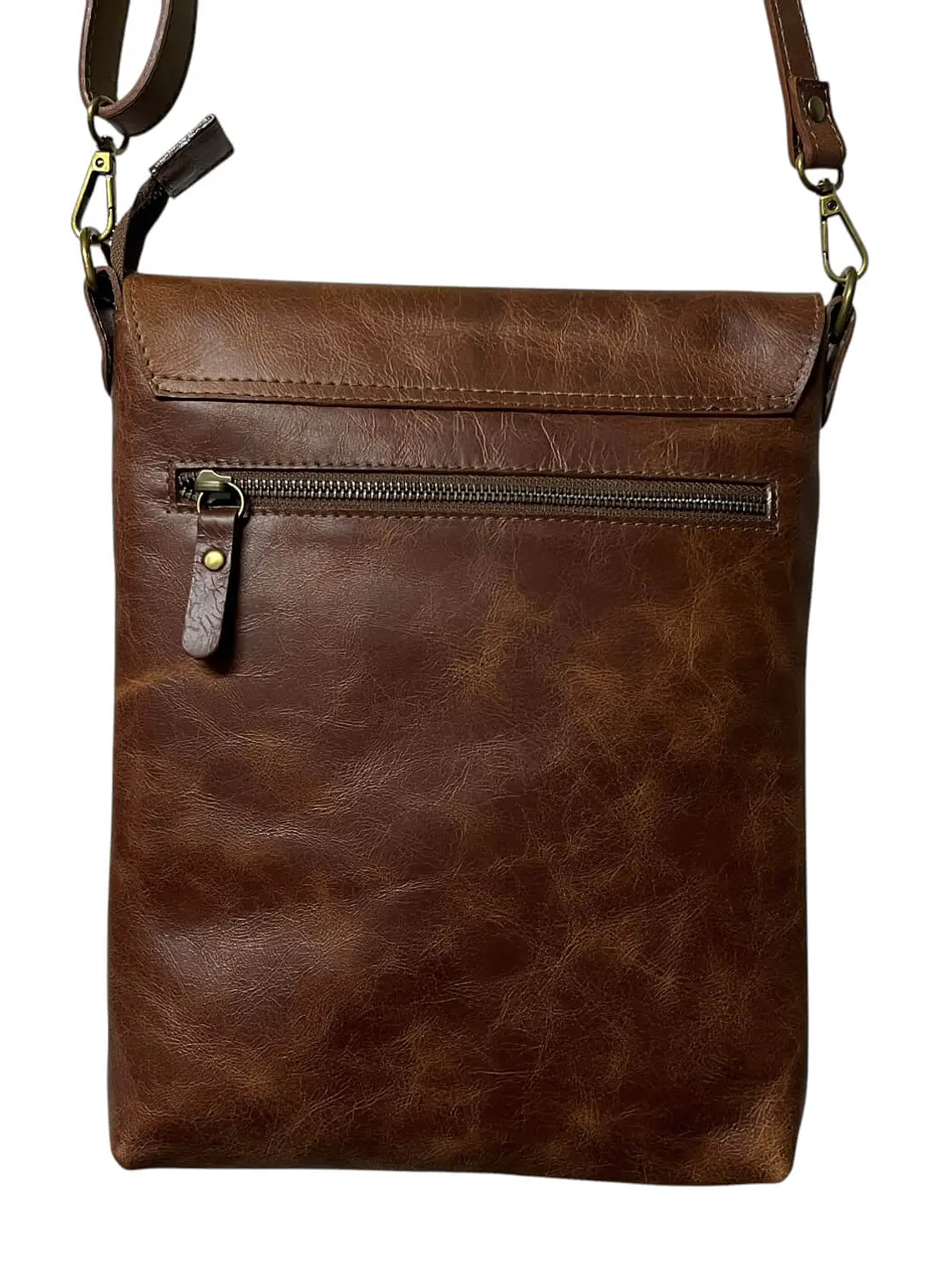 Morral de cuero YANIS almendra 6