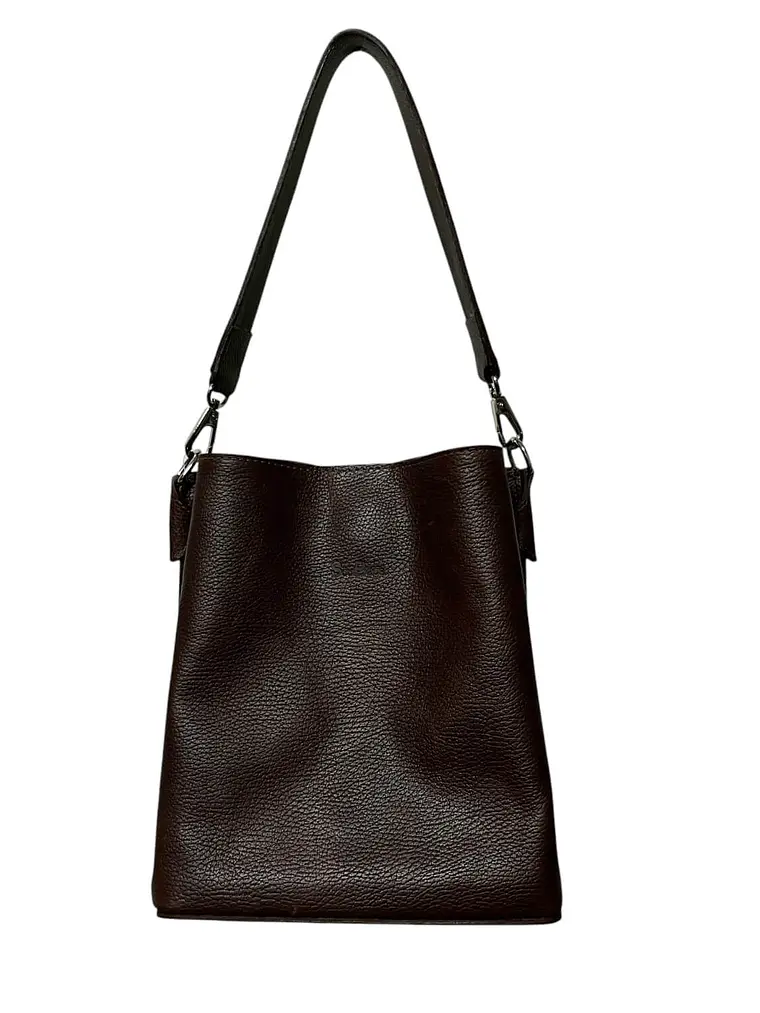 Cartera de Cuero ERICA castaño 2