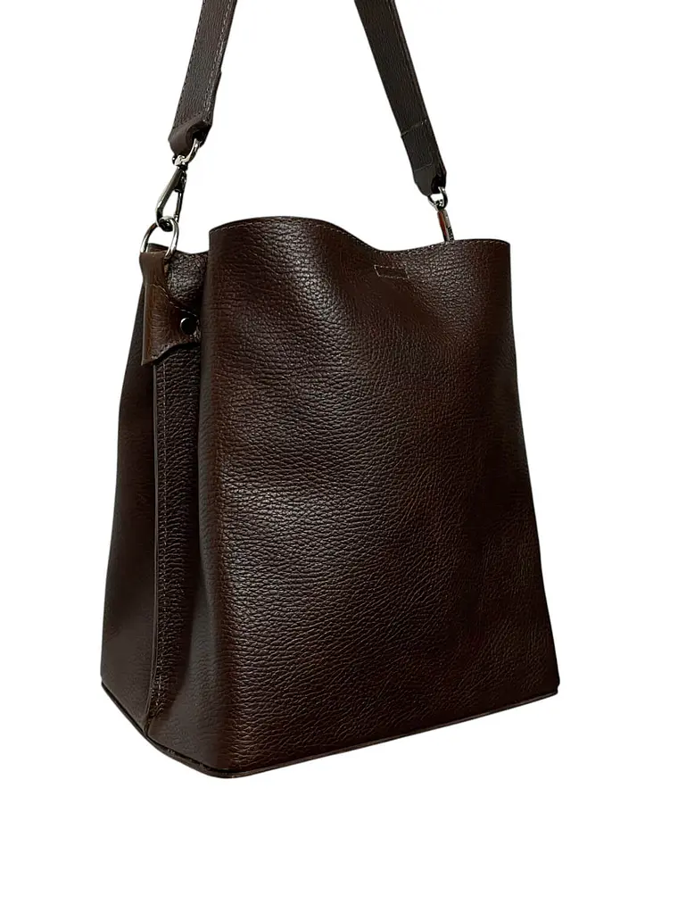 Cartera de Cuero ERICA castaño 1