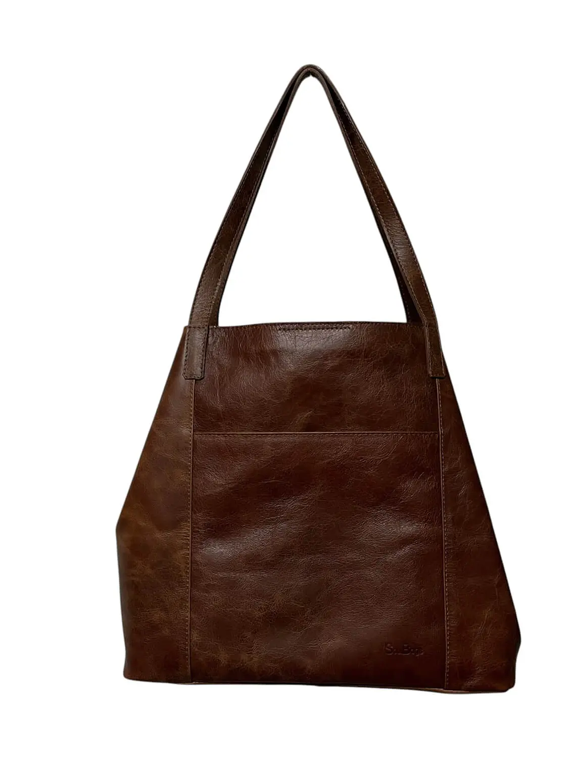 Cartera de Cuero BLIS almendra 1