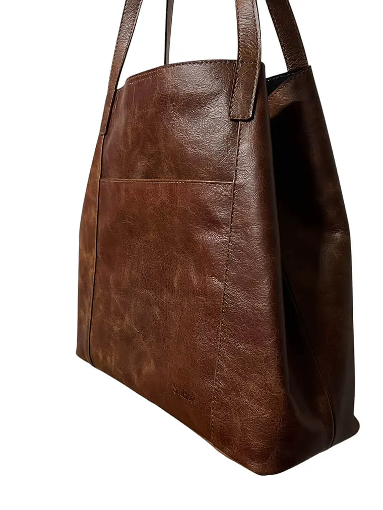 Cartera de Cuero BLIS almendra 3