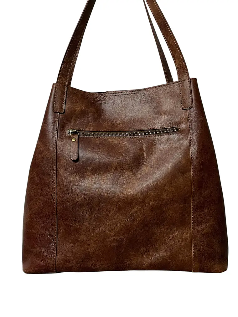 Cartera de Cuero BLIS almendra 6