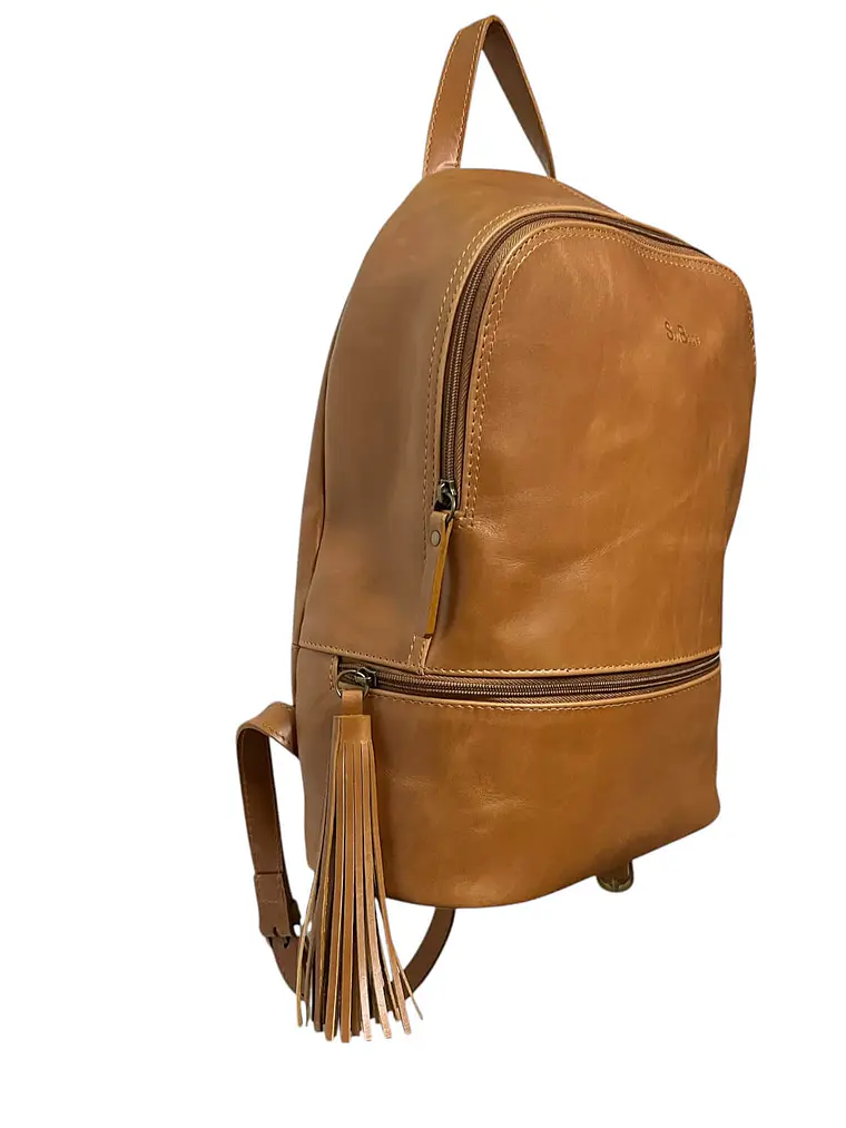Mochila de Cuero BLAIRE camel 3