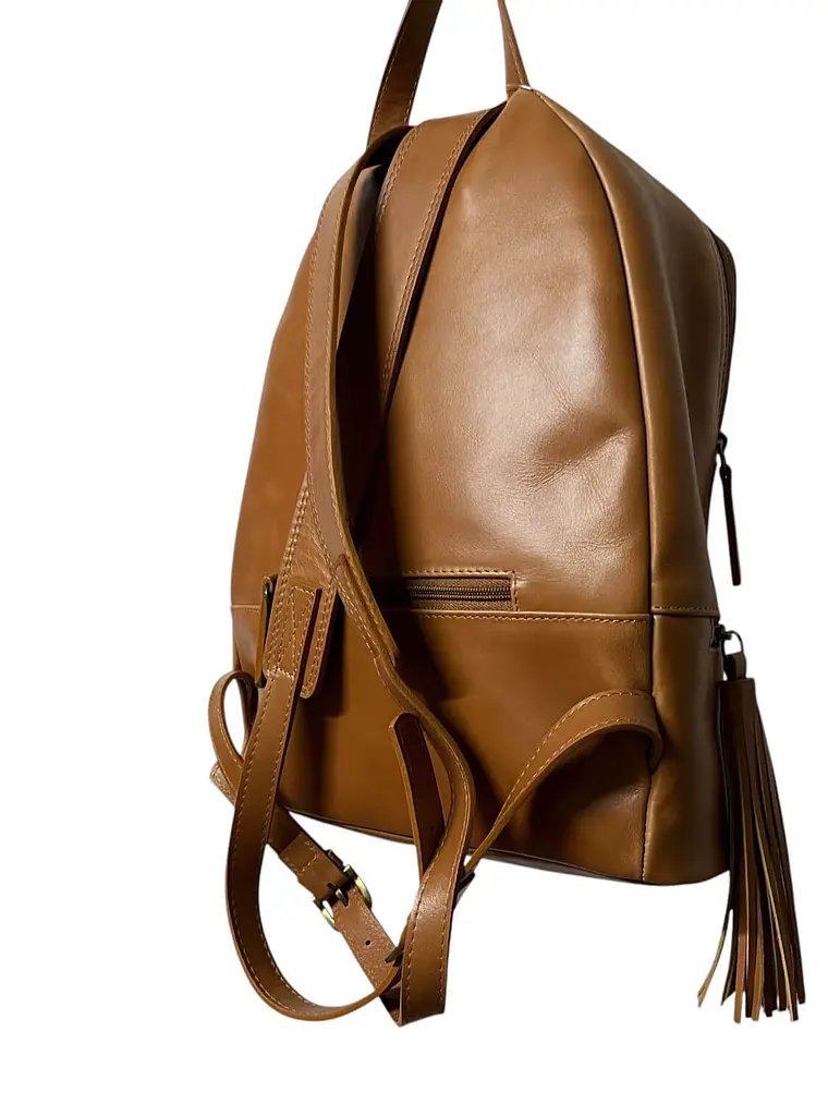Mochila de Cuero BLAIRE camel 8