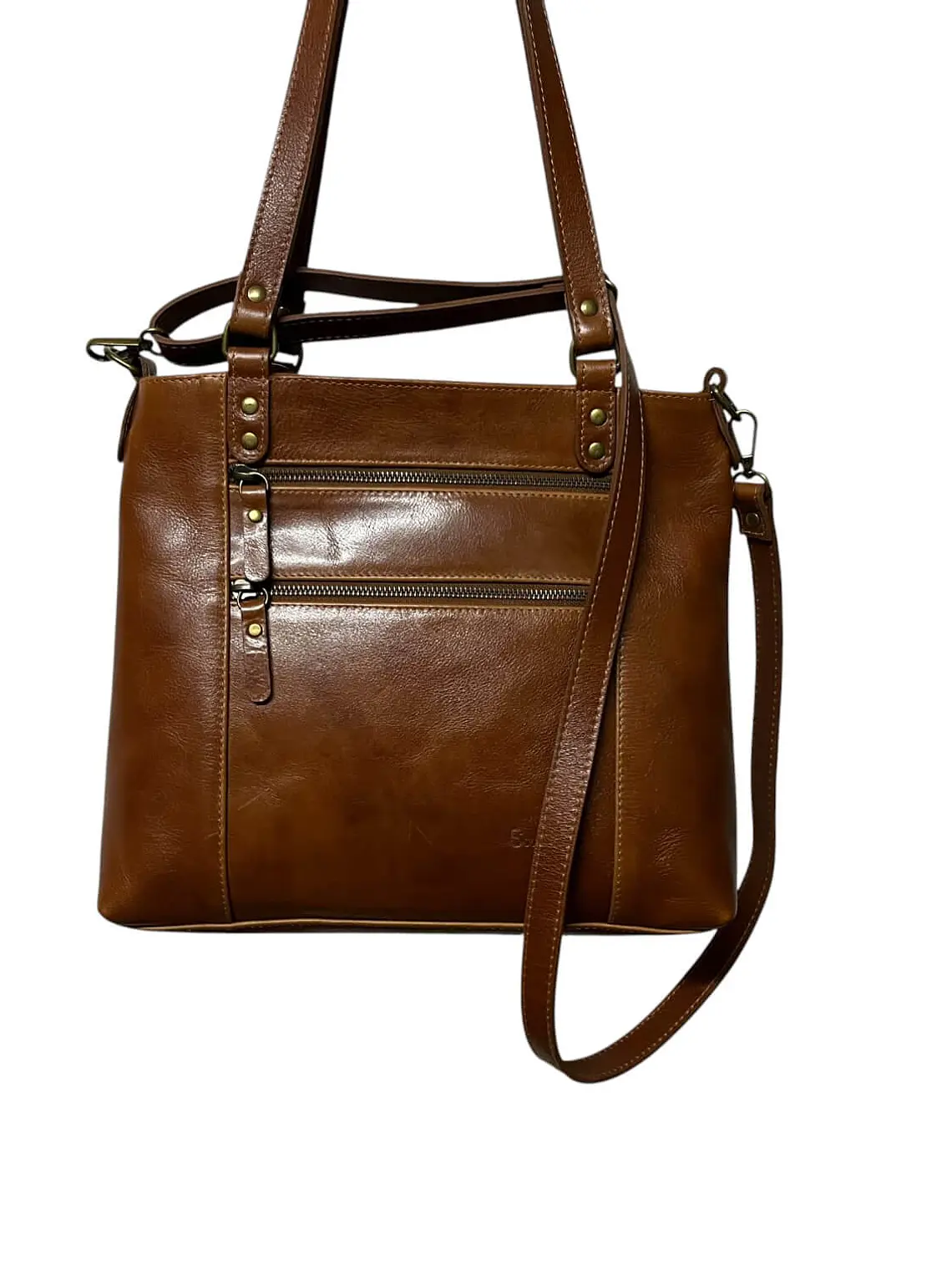 Cartera de Cuero SOLANGE curry 6