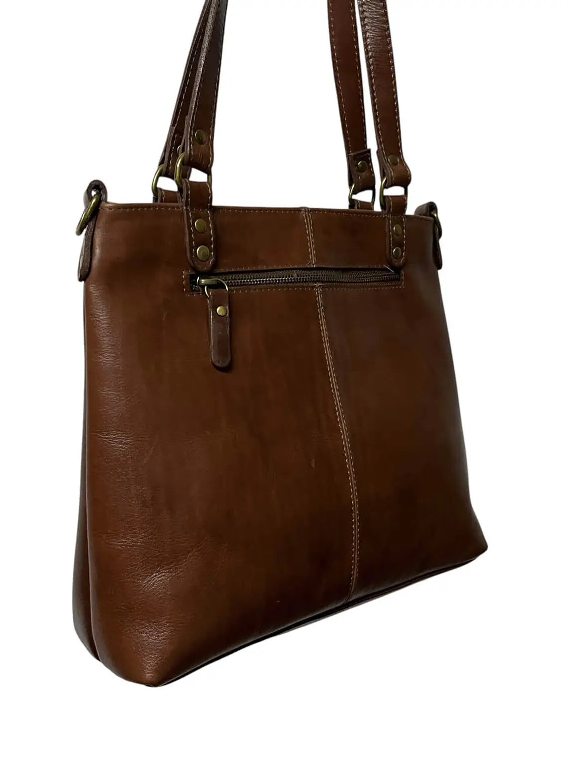 Cartera de Cuero SOLANGE Castagno 6