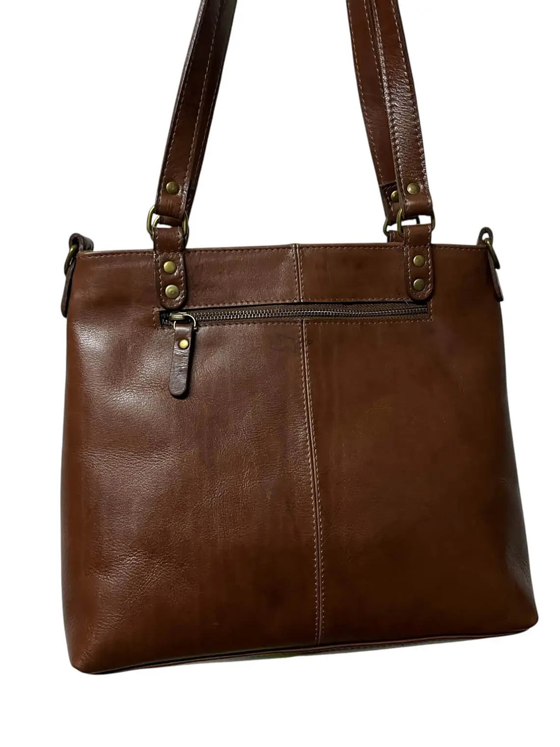 Cartera de Cuero SOLANGE Castagno 7