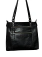 Cartera de Cuero SOLANGE negro - Miniatura 1