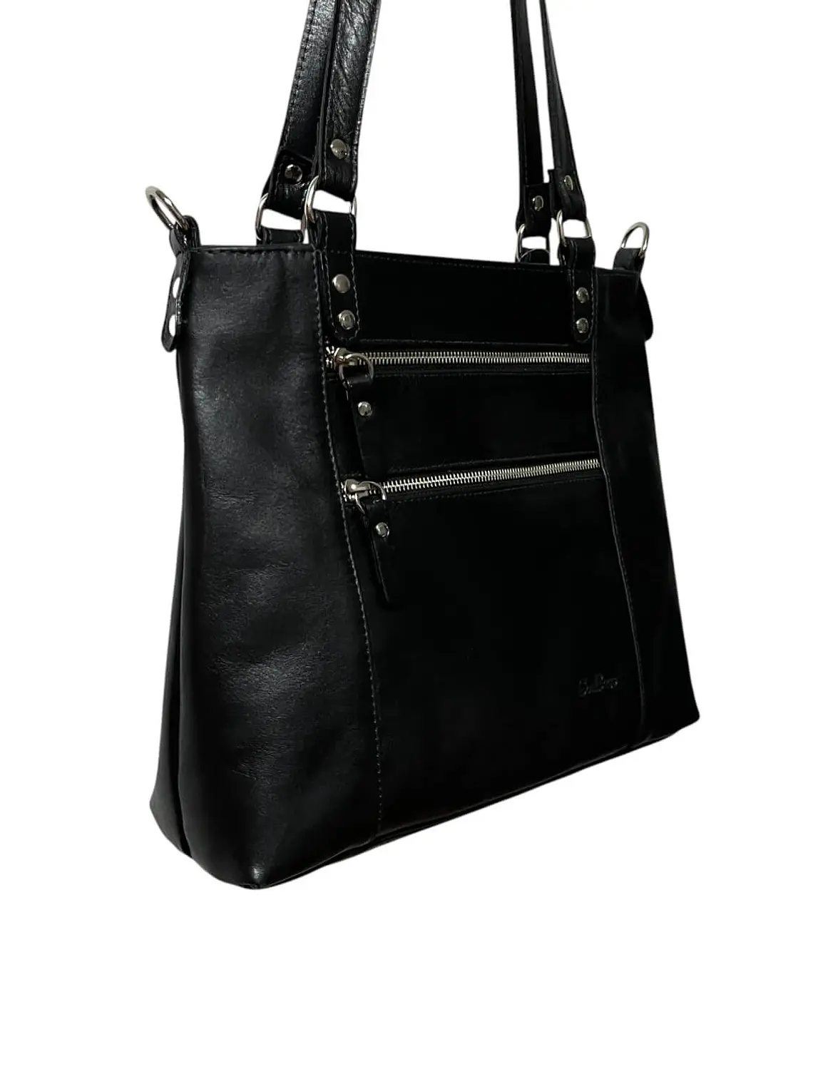 Cartera de Cuero SOLANGE negro 2