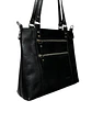 Cartera de Cuero SOLANGE negro - Miniatura 2