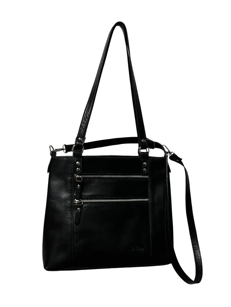 Cartera de Cuero SOLANGE negro 3