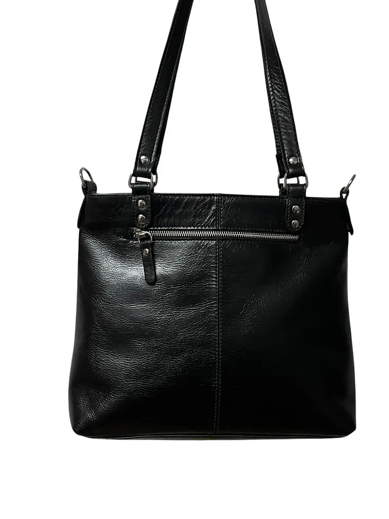 Cartera de Cuero SOLANGE negro 5