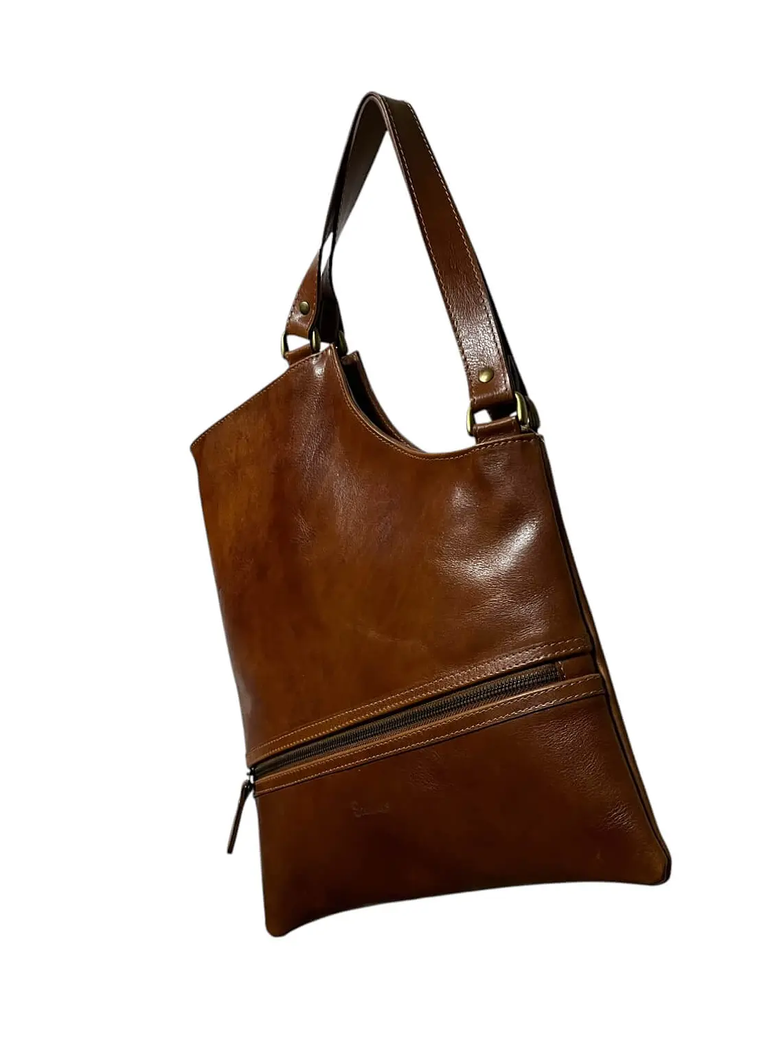 Cartera de Cuero IGNACIA curry 2