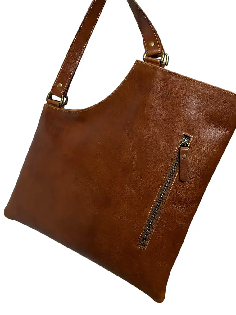 Cartera de Cuero IGNACIA curry 5