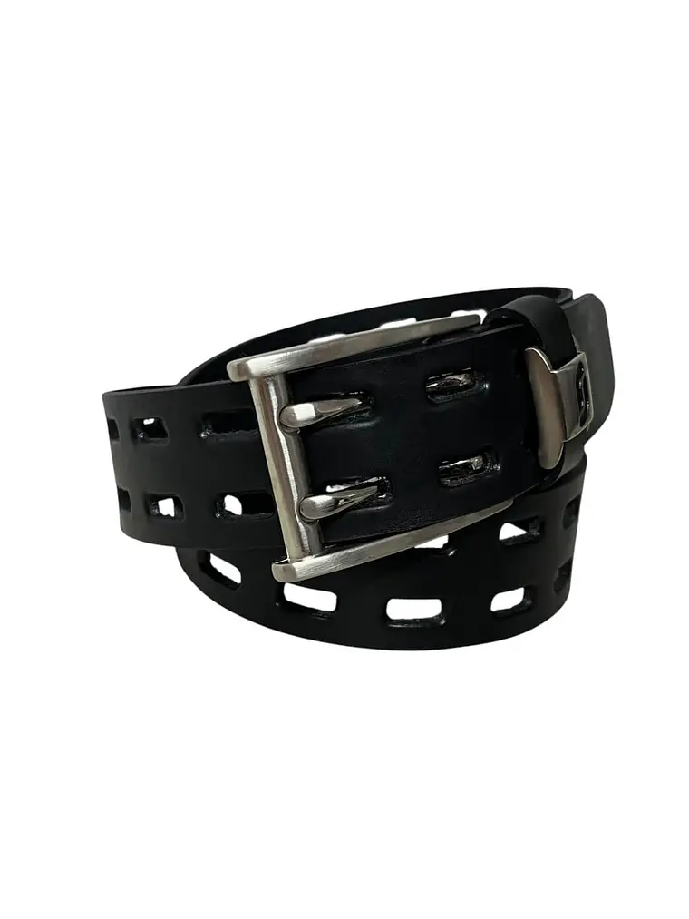 Cinturón de cuero RAGNAR negro 2