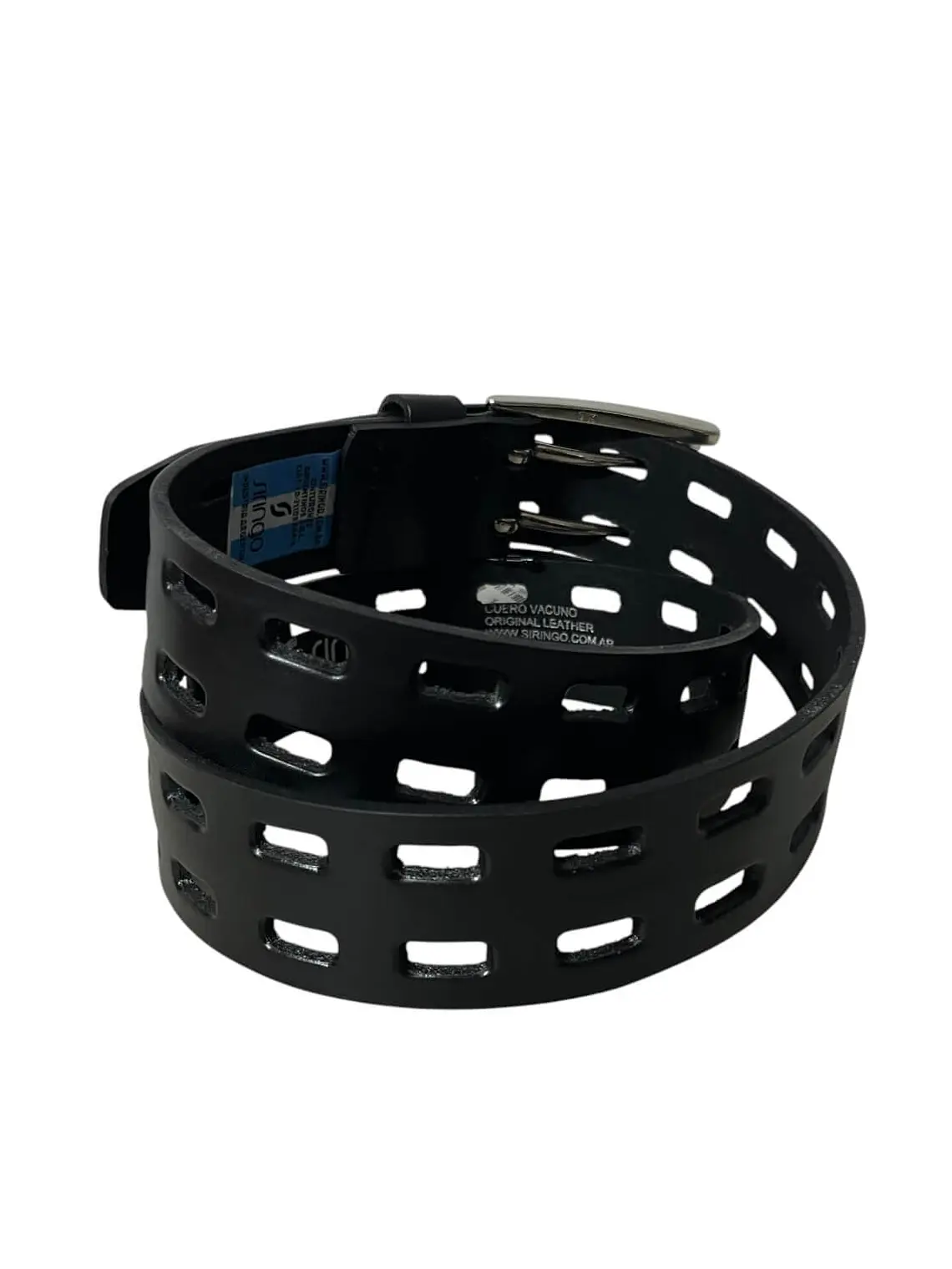 Cinturón de cuero RAGNAR negro 4
