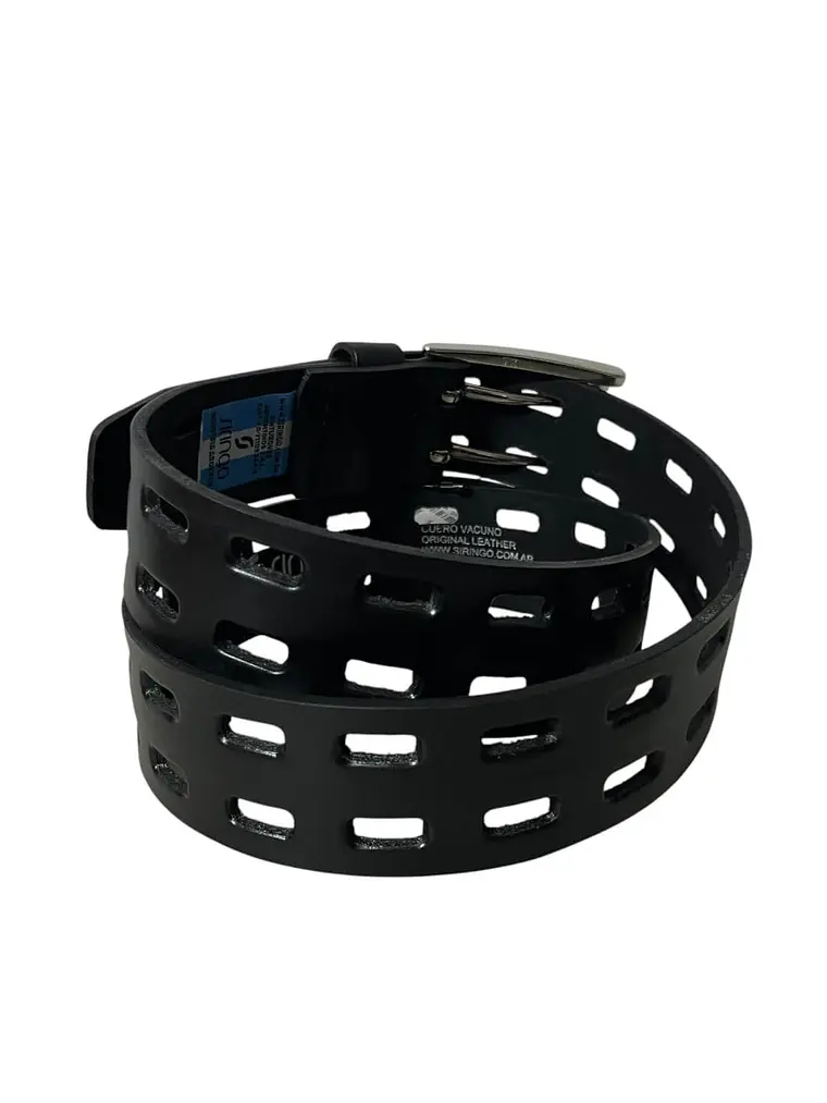 Cinturón de cuero RAGNAR negro 4