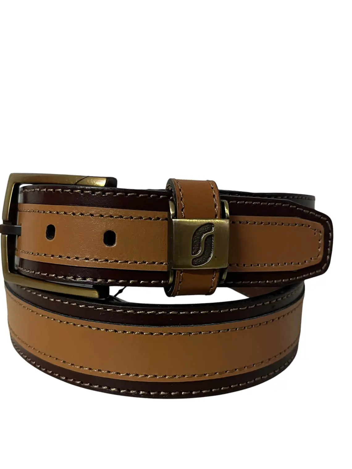 Cinturón de cuero BJORN cognac 4