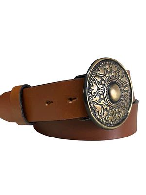 CINTURON DE CUERO STEFFY camel