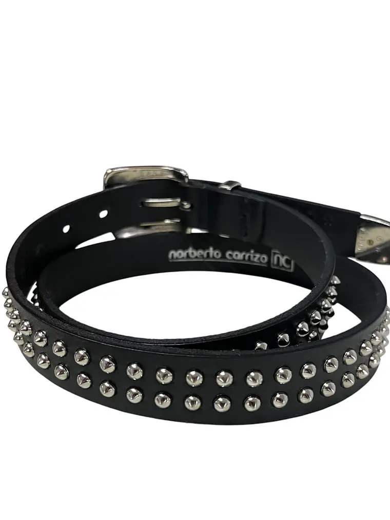 CINTURON DE CUERO LISSETTE negro 4