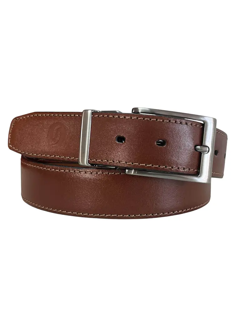 CINTURON DE CUERO GRETTE cognac 1