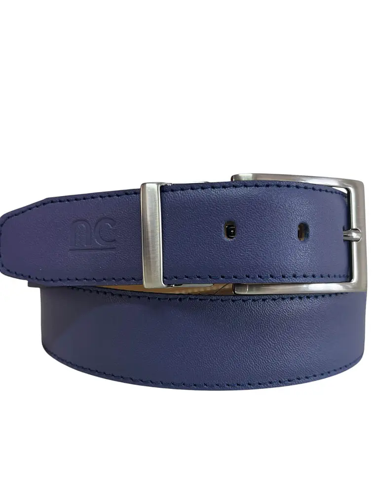 CINTURON DE CUERO GRETTE azul 4