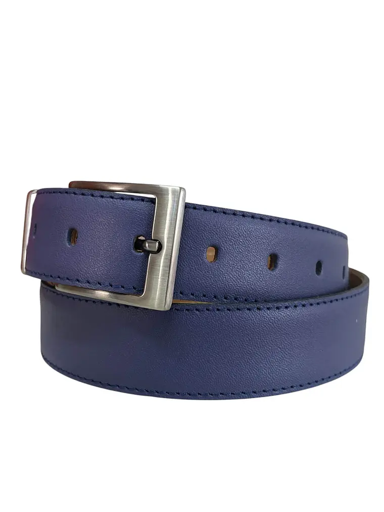 CINTURON DE CUERO GRETTE azul 2
