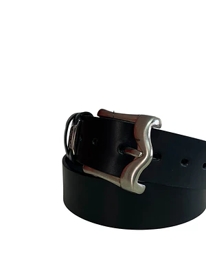 CINTURON DE CUERO MINKA negro