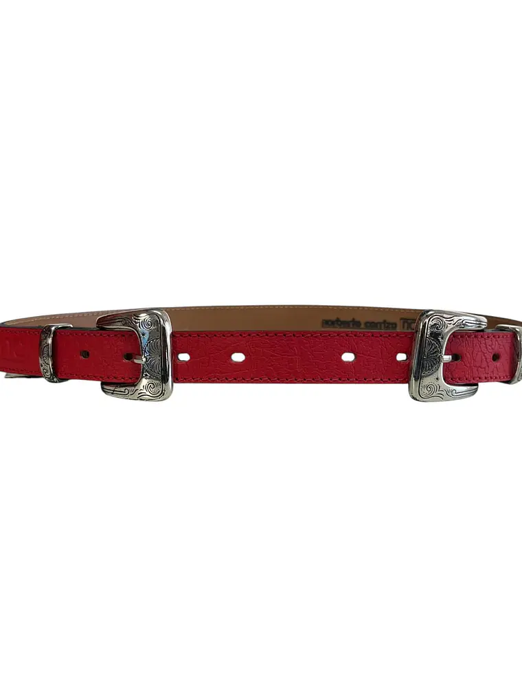 CINTURON DE CUERO ZOFIA rojo 1