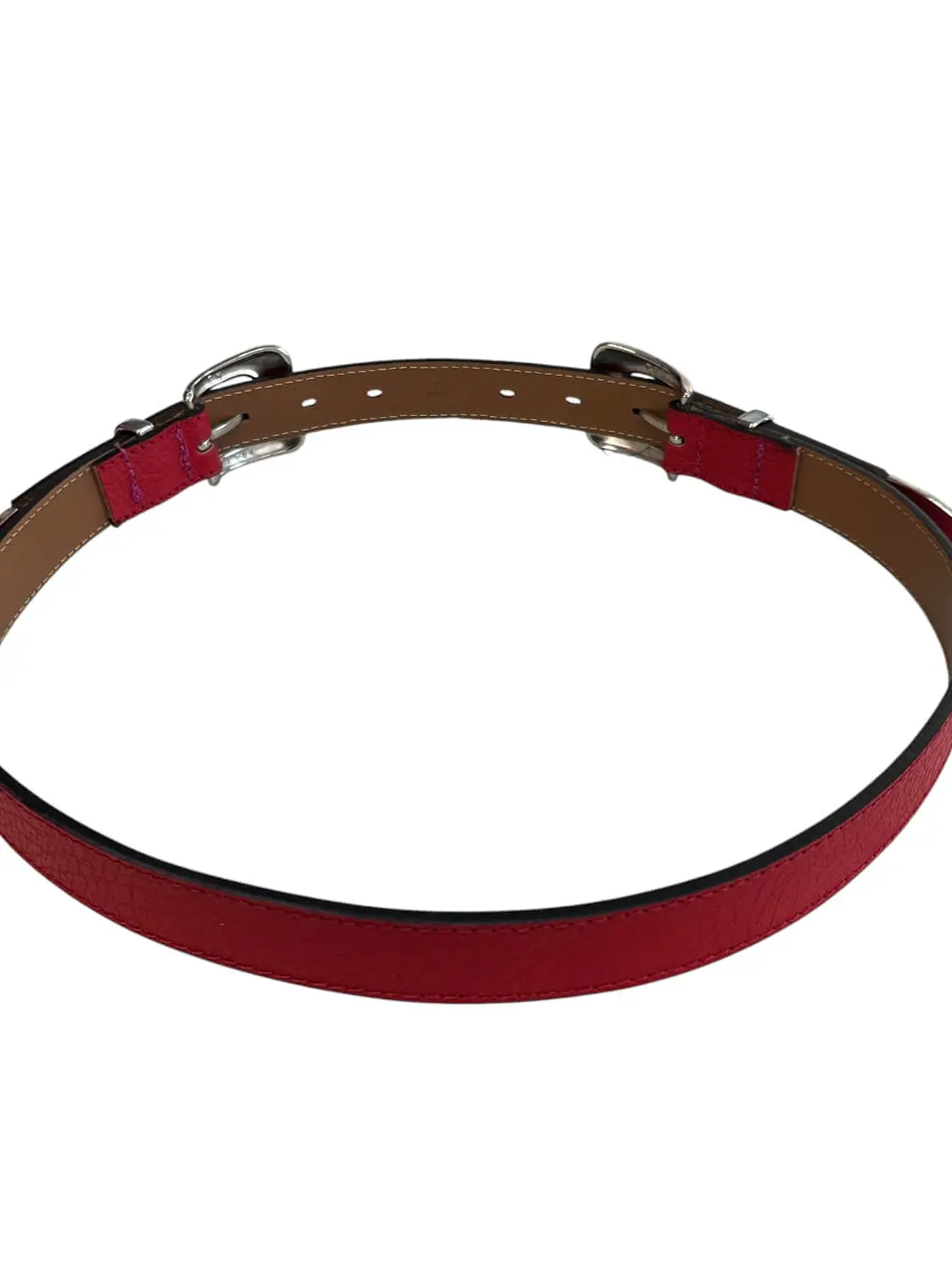 CINTURON DE CUERO ZOFIA rojo 4