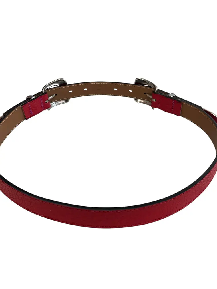 CINTURON DE CUERO ZOFIA rojo 4