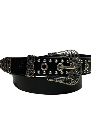 CINTURON DE CUERO INGER negro