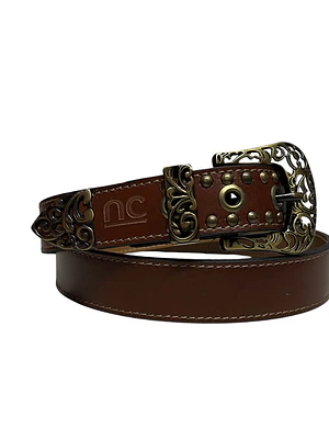 CINTURON DE CUERO INGER cognac