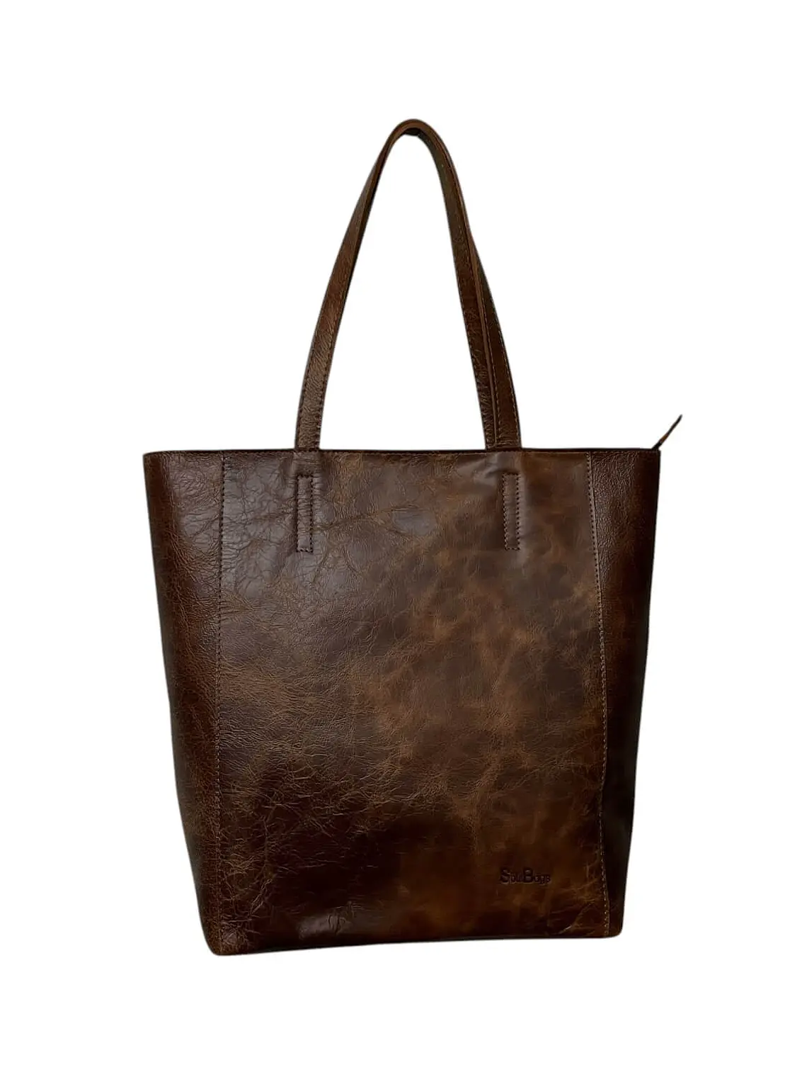 Cartera de Cuero IRINA almendra 1