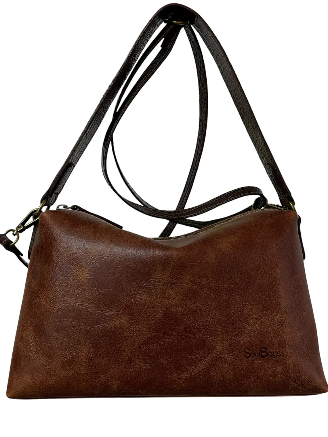 Cartera de Cuero KARINA almendra 1