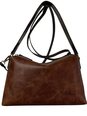 Cartera de Cuero KARINA almendra
