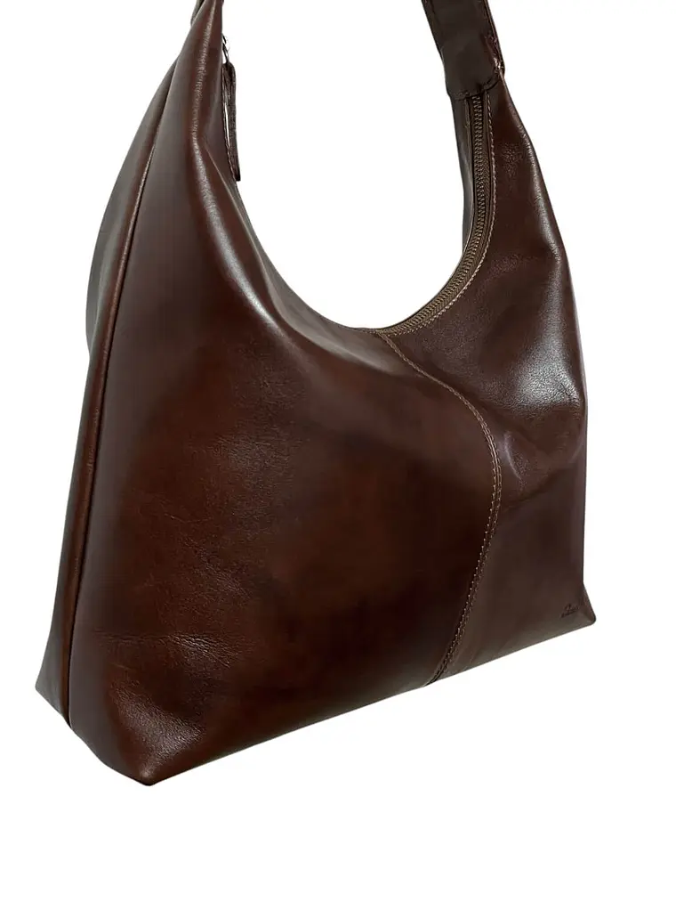 Cartera de Cuero FREYA castaño 3