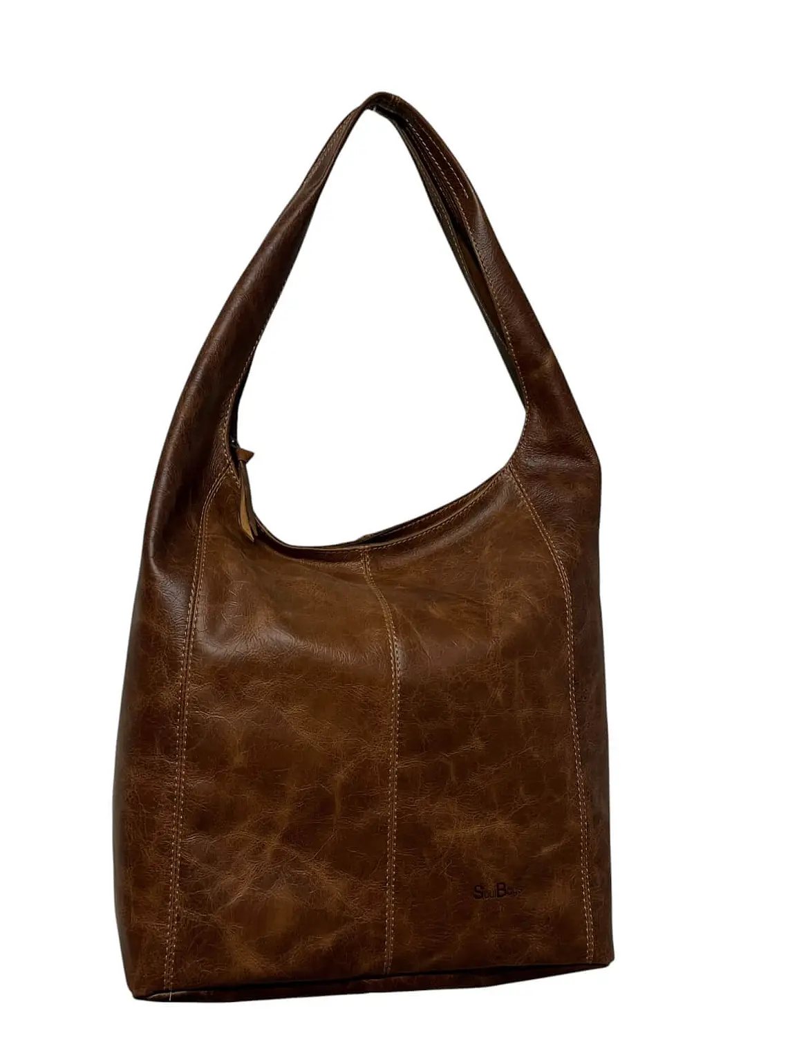 Cartera de Cuero IRMA almendra 1