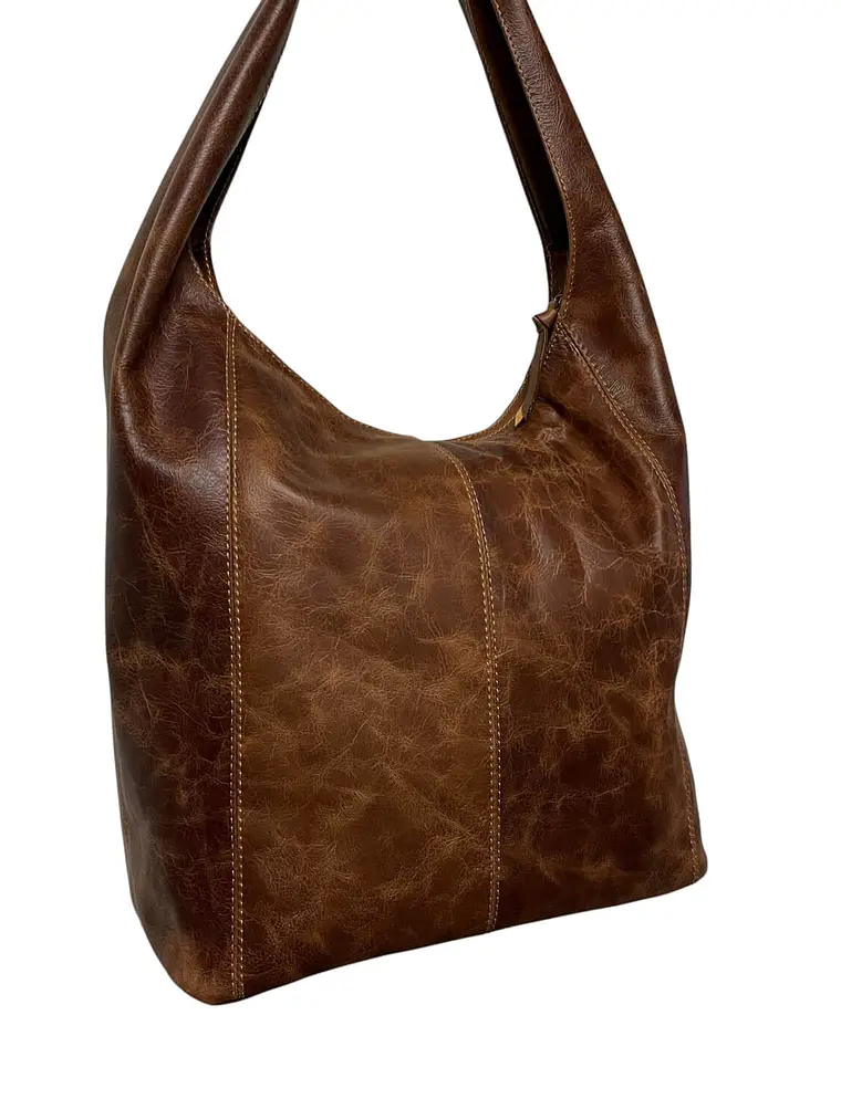 Cartera de Cuero IRMA almendra 4