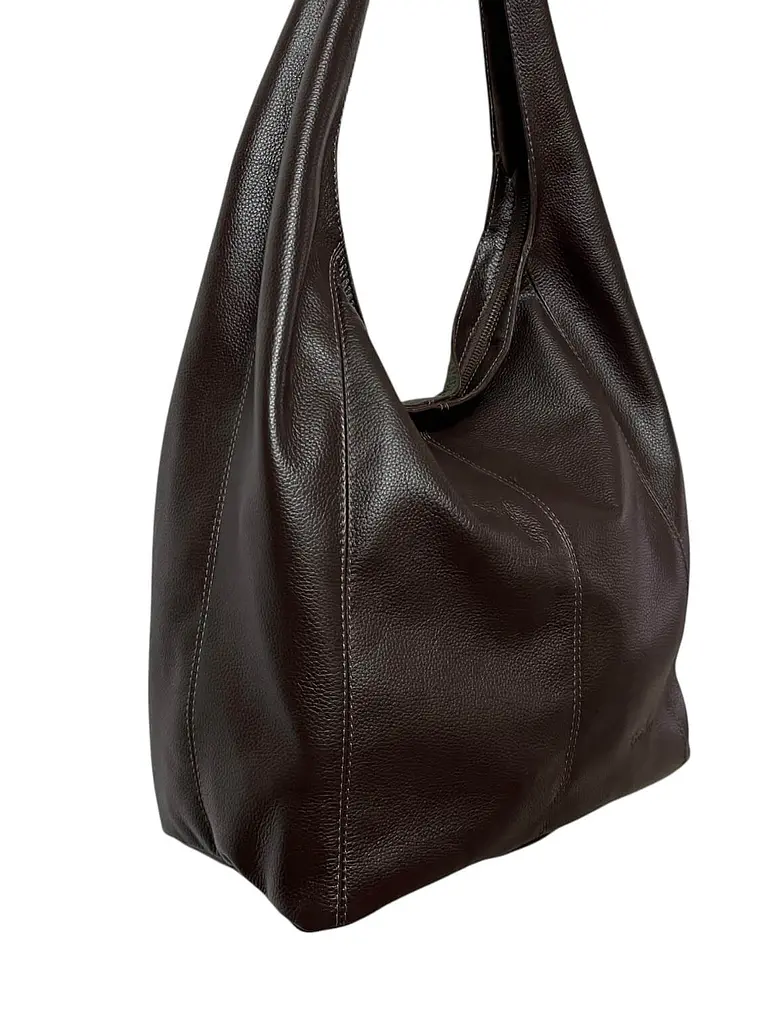 Cartera de Cuero IRMA chocolate 1