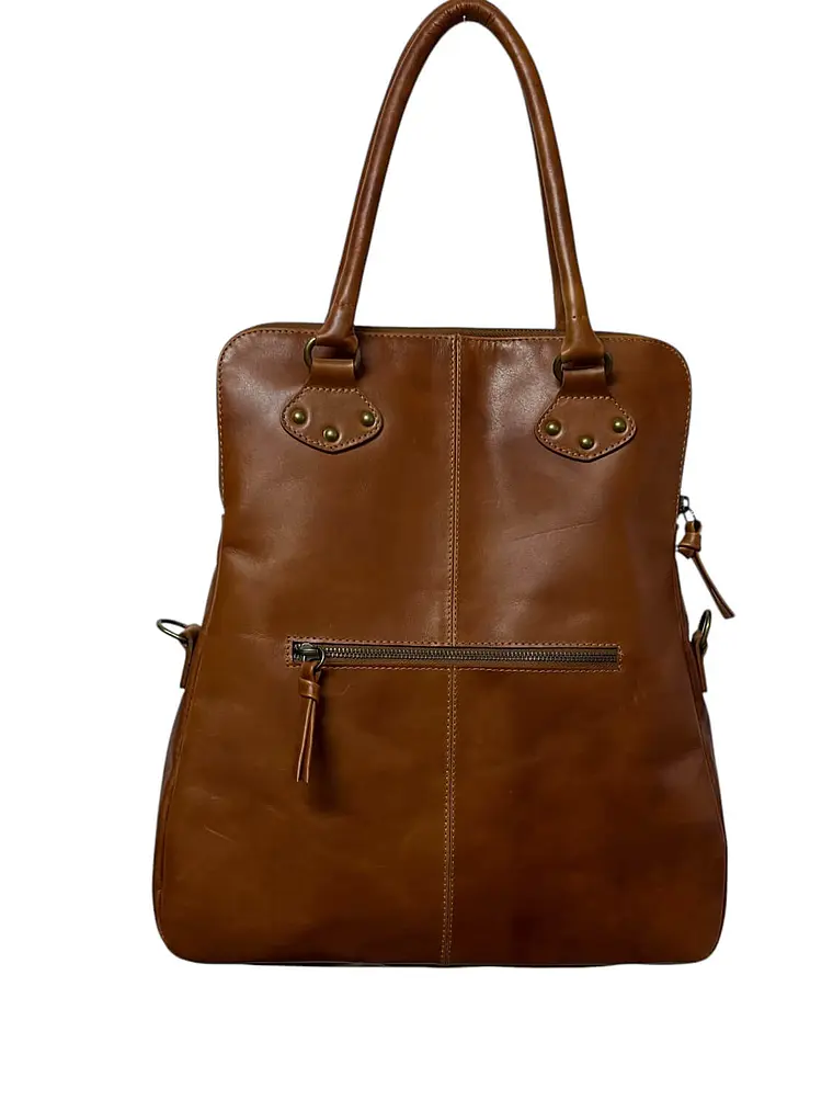 Cartera de Cuero HAYDEE curry 5